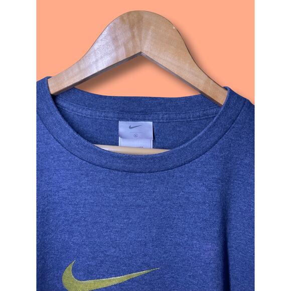 VINTAGE 90's MENS nike Center Swoosh T-shirt Sz XL NIKE JUST DO IT Y2K - Picture 2 of 3